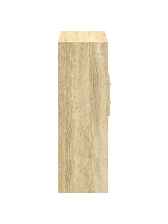 Augstais skapītis, ozolkoka, 80x42,5x124 cm, inženierijas koks
