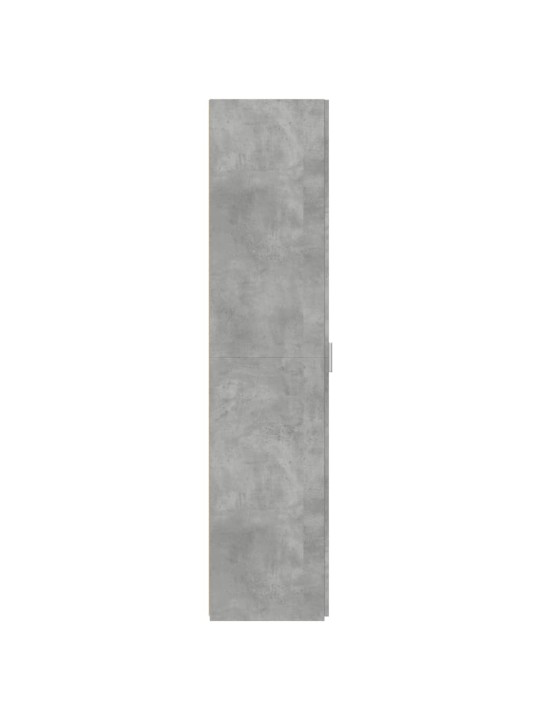 Augstais skapītis, betona pelēks, 45x42,5x185 cm, koks