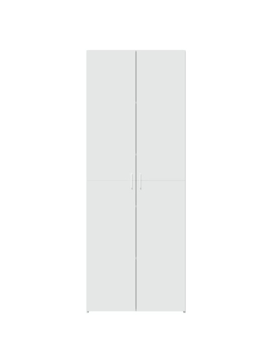 Augstais skapītis, balts, 70x42,5x185 cm, inženierijas koks