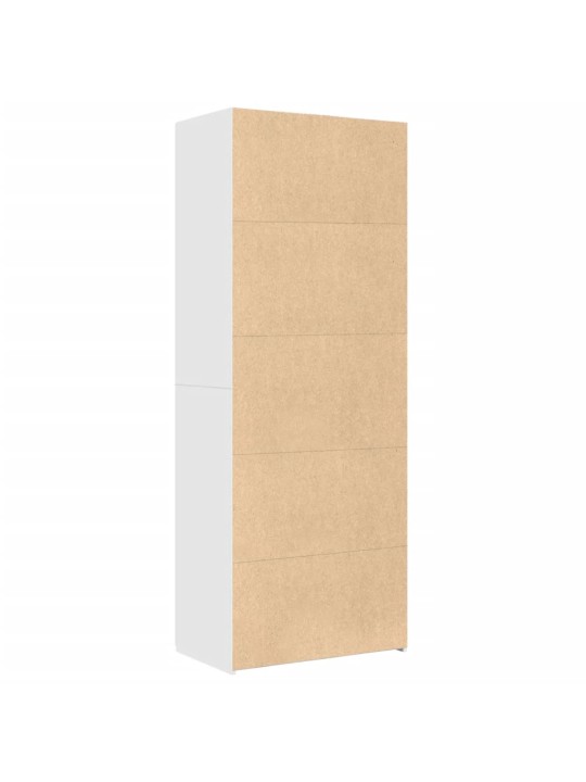 Augstais skapītis, balts, 70x42,5x185 cm, inženierijas koks