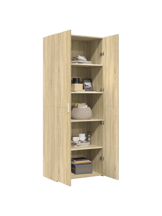 Augstais skapītis koka krāsa 70x42,5x185cm inženierijas koks