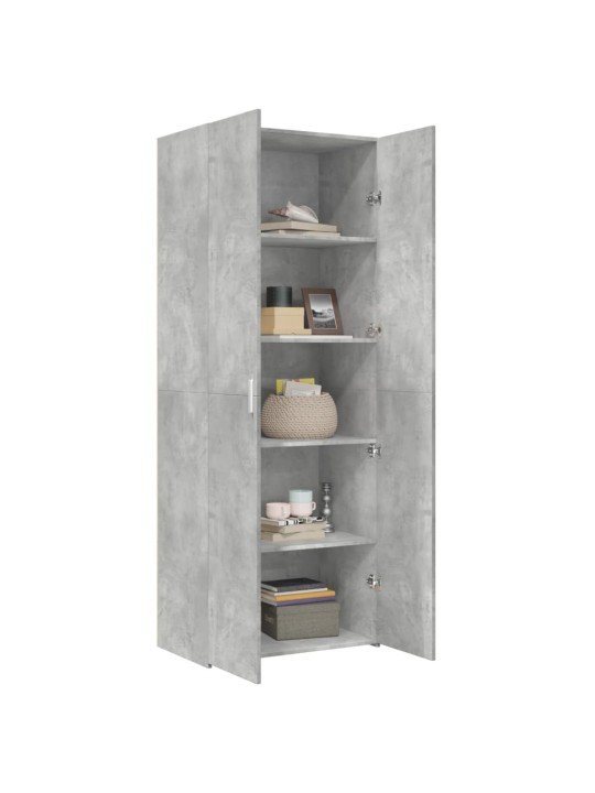 Augstais skapītis betonpelēks 70x42,5x185 cm inženierijas koks