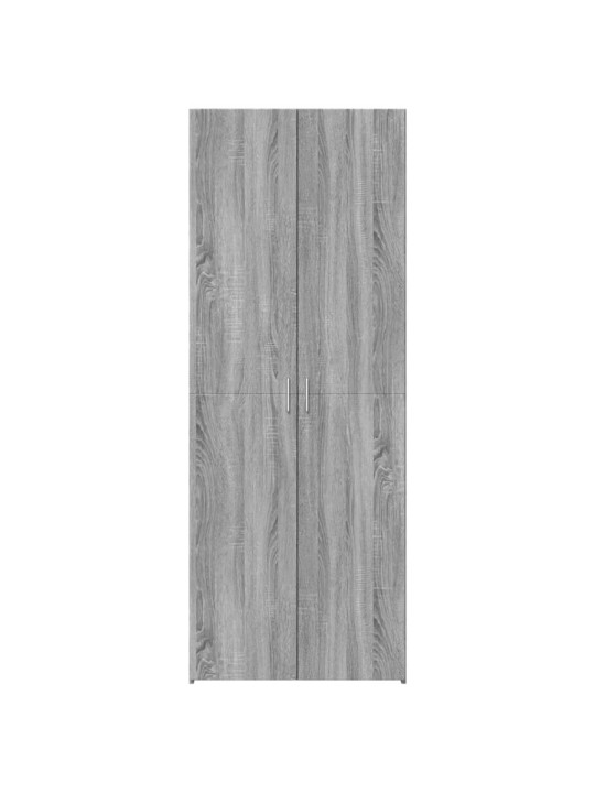 Augstais skapītis pelēka ozola 70x42,5x185 cm inženierijas koks