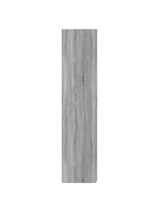 Augstais skapītis pelēka ozola 70x42,5x185 cm inženierijas koks