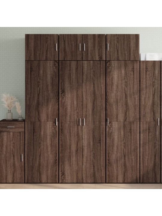 Augstais skapītis brūna ozola 70x42,5x185cm inženierijas koks