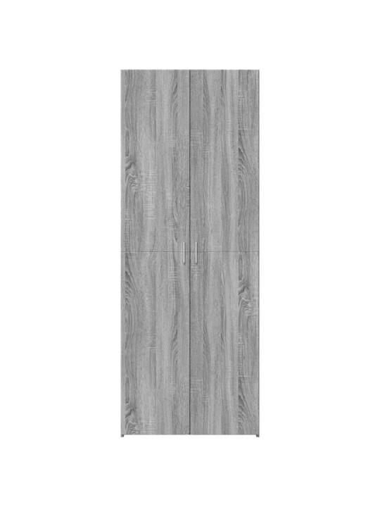 Augstais skapītis pelēka ozola 70x42,5x185 cm inženierijas koks