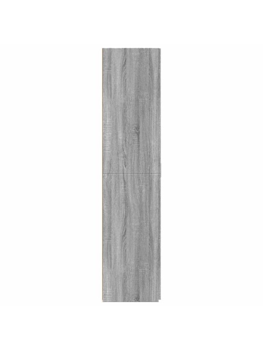 Augstais skapītis pelēka ozola 70x42,5x185 cm inženierijas koks