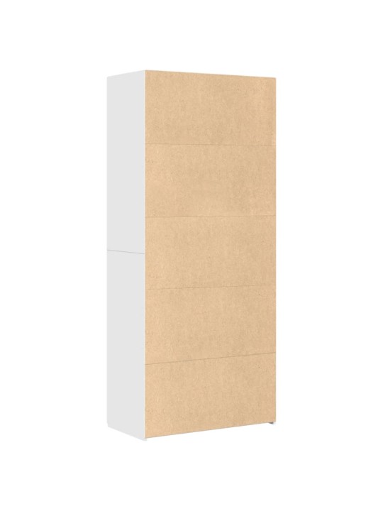 Augstais skapītis balts 80x42,5x185 inženierijas koks