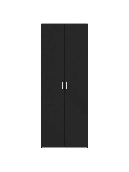 Augstais skapītis melns 80x42,5x185 inženierijas koks