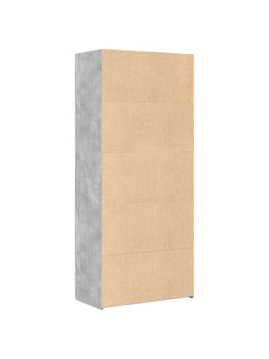 Augstais skapītis betonpelēks 80x42,5x185 inženierijas koks