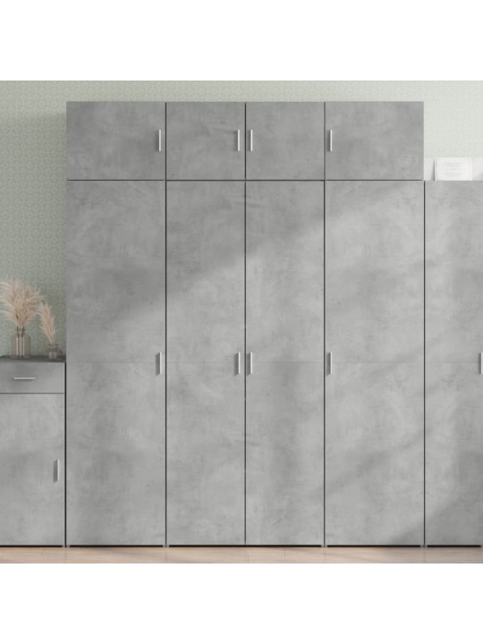 Augstais skapītis betonpelēks 80x42,5x185 inženierijas koks