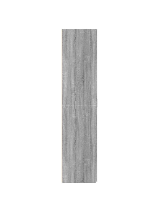 Augstais skapītis pelēka ozola 80x42,5x185 inženierijas koks
