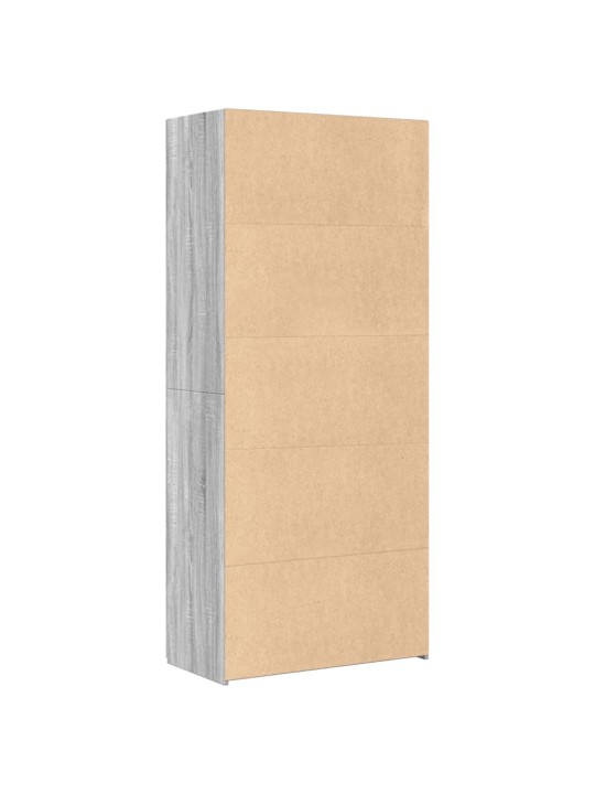 Augstais skapītis pelēka ozola 80x42,5x185 inženierijas koks