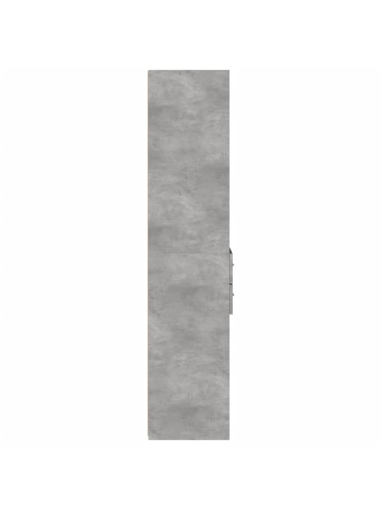 Augstais skapītis, betona pelēks, 40x42,5x185 cm, koks