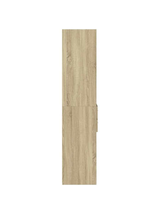 Augstais skapītis, ozolkoka, 50x42,5x185 cm, inženierijas koks