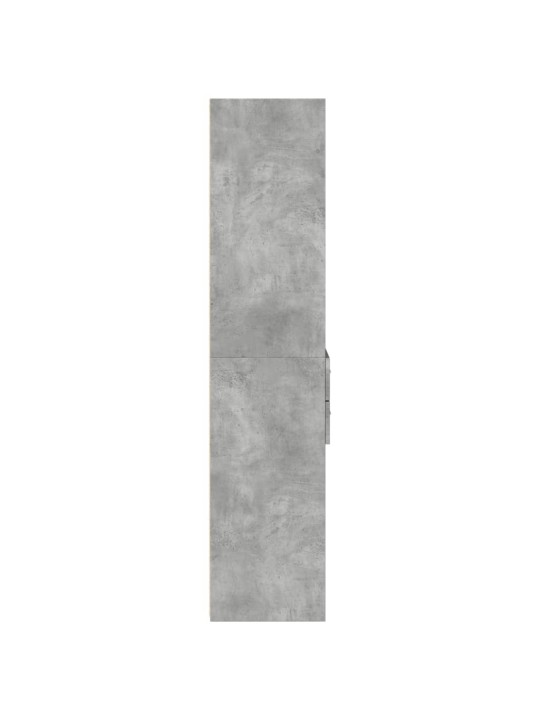 Augstais skapītis, betona pelēks, 50x42,5x185 cm, koks