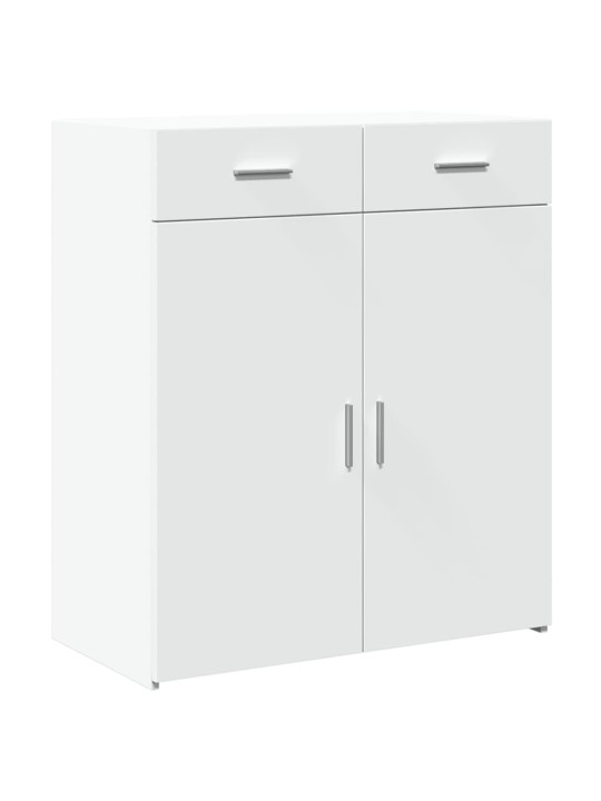 Kumode, balta, 80x42,5x93 cm, inženierijas koks