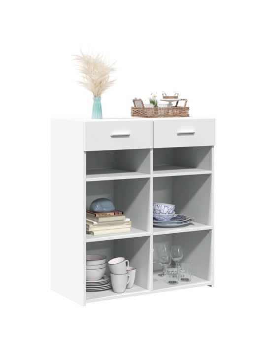 Kumode, balta, 80x42,5x93 cm, inženierijas koks