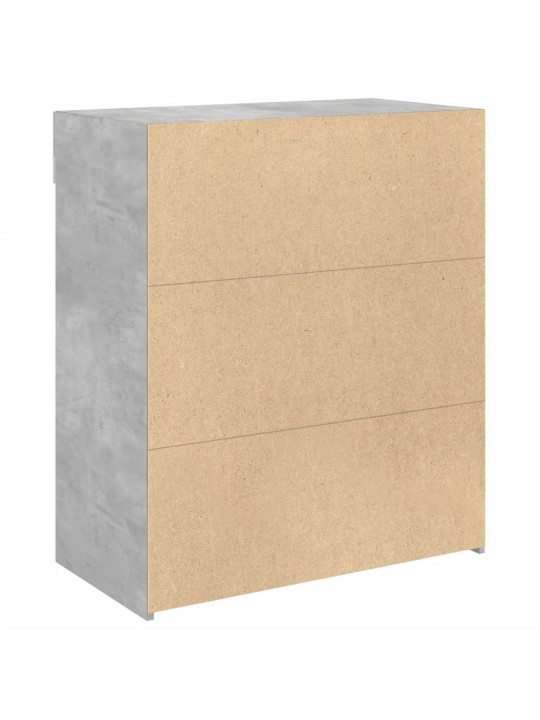 Plaukts betona pelēks 80x42,5x93 cm inženierijas koks