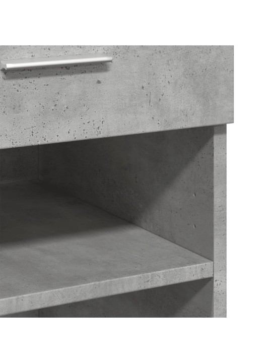 Plaukts betona pelēks 80x42,5x93 cm inženierijas koks