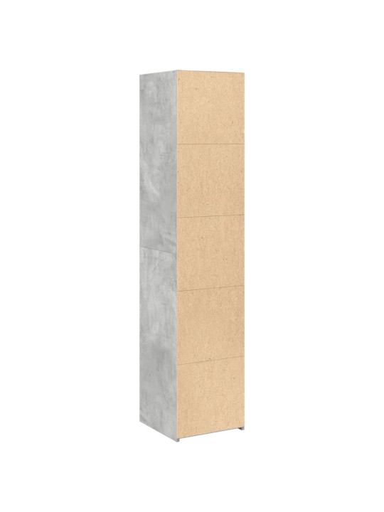 Augstais skapītis, betonpelēks, 40x41x185 cm, inženierijas koks