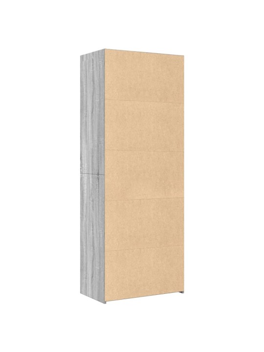 Augstais skapītis pelēka ozola 70x41x185 cm inženierijas koks