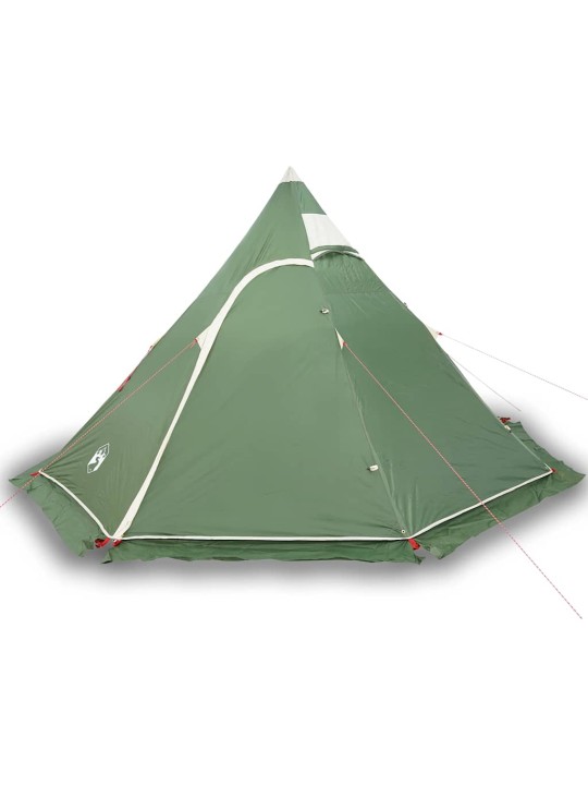 Kempinga telts, tipi, 5 personām, zaļa, ūdensnecaurlaidīga