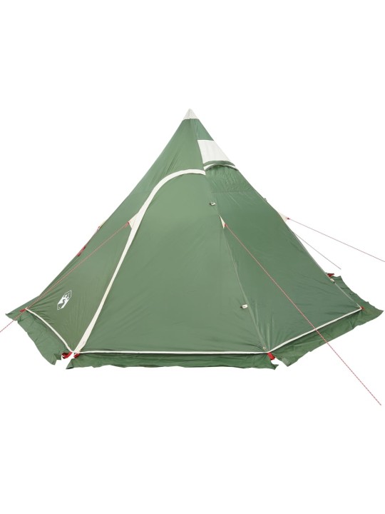Kempinga telts, tipi, 5 personām, zaļa, ūdensnecaurlaidīga