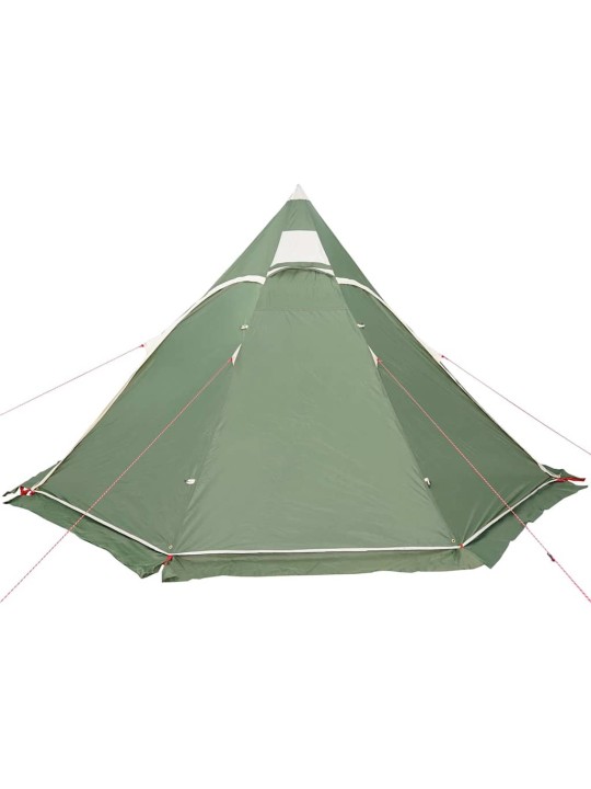 Kempinga telts, tipi, 5 personām, zaļa, ūdensnecaurlaidīga