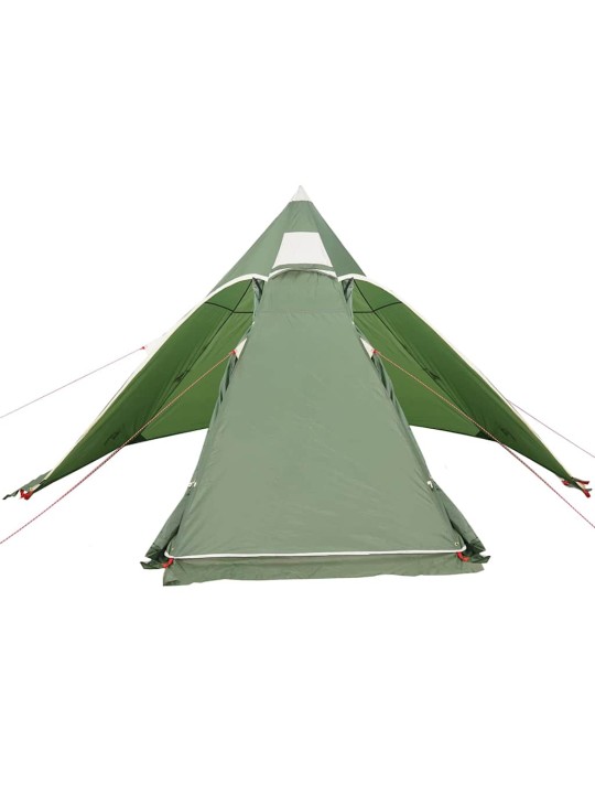 Kempinga telts, tipi, 5 personām, zaļa, ūdensnecaurlaidīga