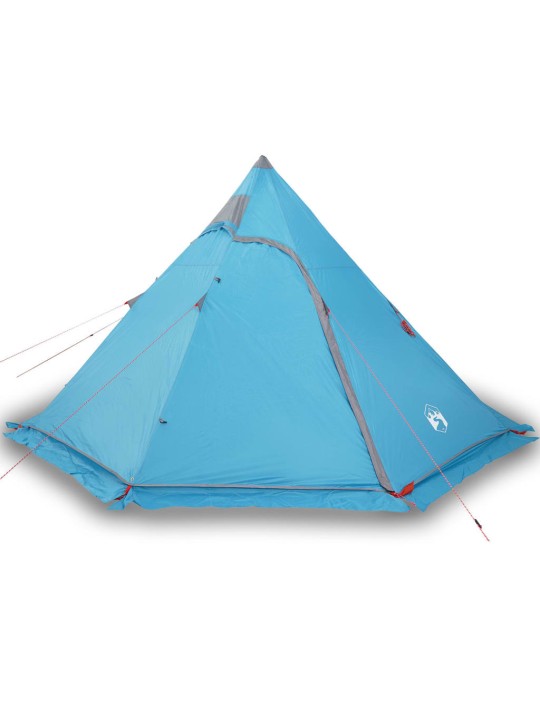Kempinga telts, tipi, 5 personām, zila, ūdensnecaurlaidīga