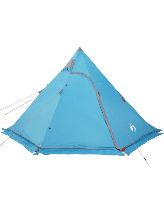 Kempinga telts, tipi, 5 personām, zila, ūdensnecaurlaidīga