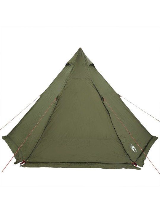 Ģimenes telts, tipi, 6 personām, olīvu zaļa, ūdensnecaurlaidīga