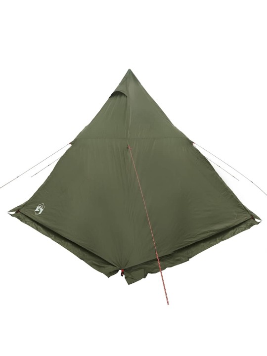 Ģimenes telts, tipi, 6 personām, olīvu zaļa, ūdensnecaurlaidīga