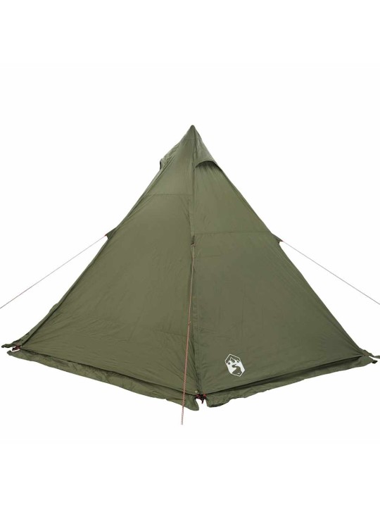 Ģimenes telts, tipi, 6 personām, olīvu zaļa, ūdensnecaurlaidīga