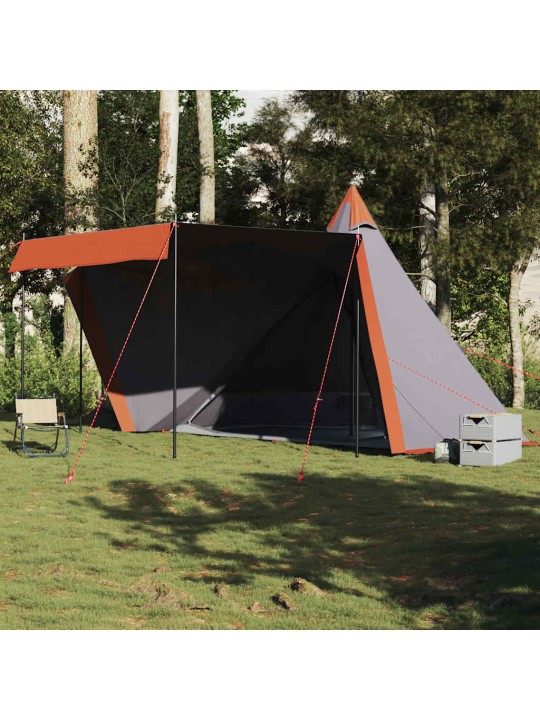 Ģimenes telts, tipi, 6 personām, pelēka, ūdensnecaurlaidīga