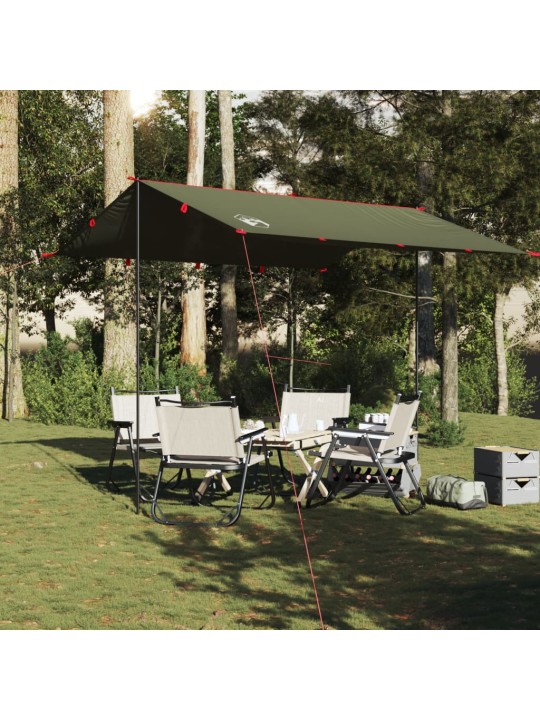 Kempinga tents, olīvu zaļa, 306x306 cm, ūdensizturīga