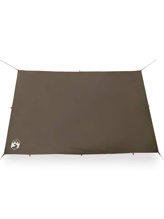 Kempinga tents, brūna, 306x306 cm, ūdensizturīga