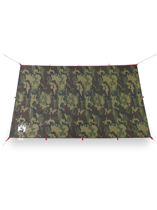 Kempinga tents, kamuflāža, 306x306 cm, ūdensizturīga
