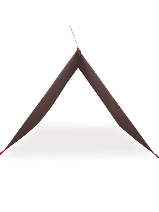 Kempinga tents, brūna, 366x306 cm, ūdensizturīga