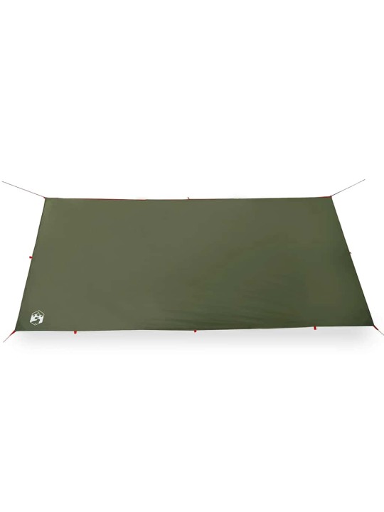 Kempinga tents, olīvu zaļa, 406x306 cm, ūdensizturīga