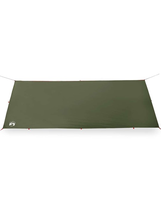 Kempinga tents, olīvu zaļa, 506x306 cm, ūdensizturīga