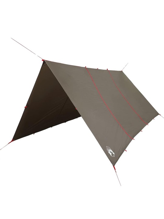 Kempinga tents, brūna, 451x420 cm, ūdensizturīga