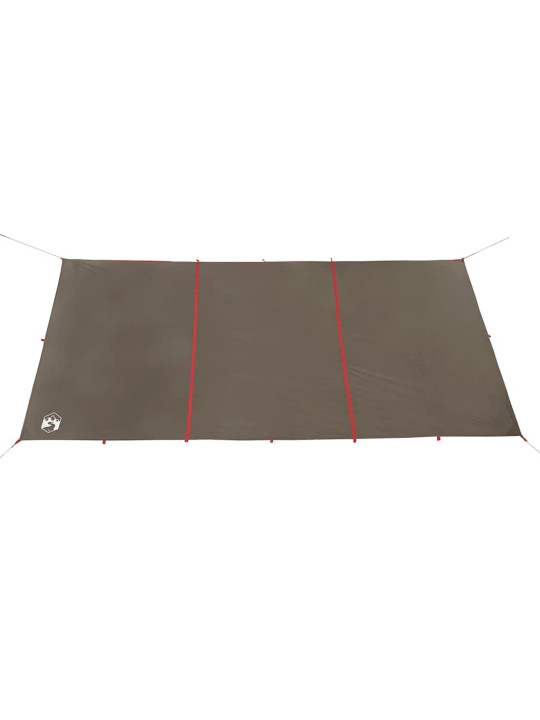 Kempinga tents, brūna, 451x420 cm, ūdensizturīga
