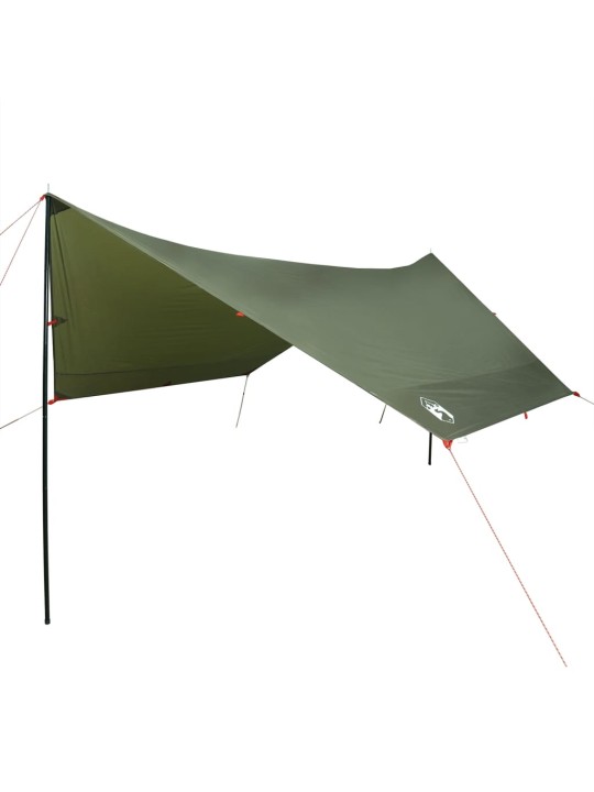 Kempinga tents, olīvu zaļa, 438x376x212 cm, ūdensizturīga