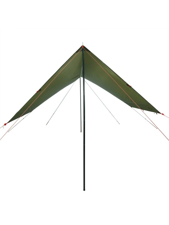 Kempinga tents, olīvu zaļa, 462x306x211 cm, ūdensizturīga