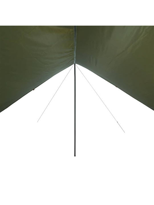 Kempinga tents, olīvu zaļa, 462x306x211 cm, ūdensizturīga