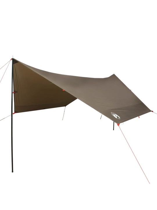 Kempinga tents, brūna, 462x306x211 cm, ūdensizturīga