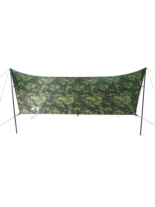 Kempinga tents, kamuflāža, 462x306x211 cm, ūdensizturīga