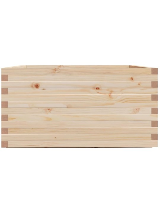 Dārza puķu kaste, 90x90x49,5 cm, priedes masīvkoks